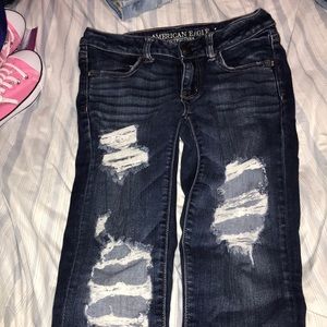 American Eagle skinny ripped jeans size 4